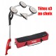 GE7 GIRAFFE LIVREE EN HOUSSE 3 TETES AU CHOIX